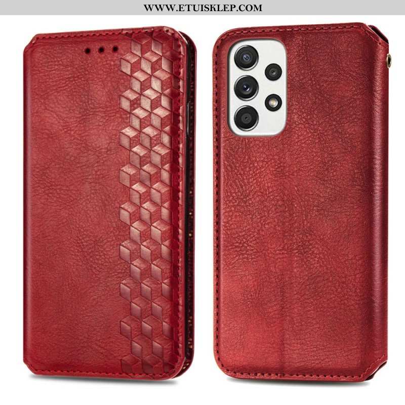 Etui Na Telefon do Samsung Galaxy A13 Etui Folio Wzór 3d Z Efektem Skóry